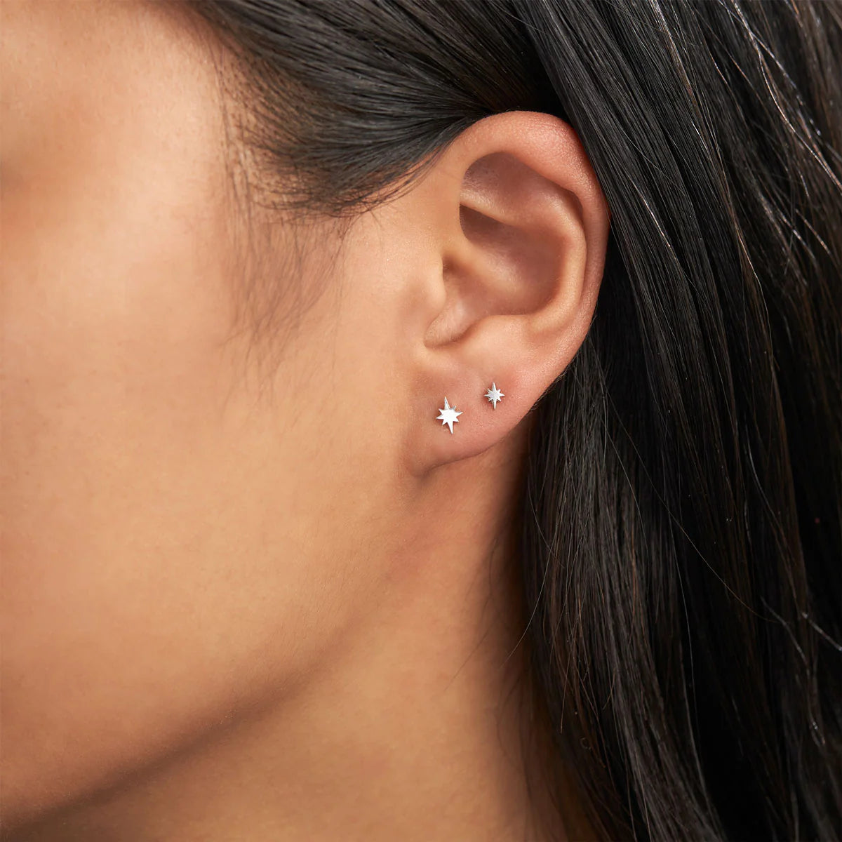 Sterling Silver Celestial Studs