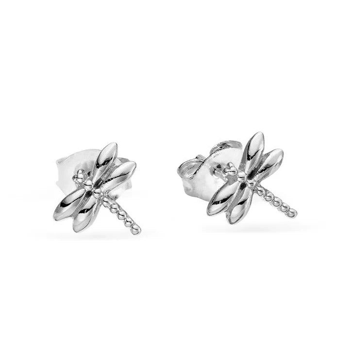 Sterling Silver, Tiny Dragonfly Studs jewellery - Mountain Dreads