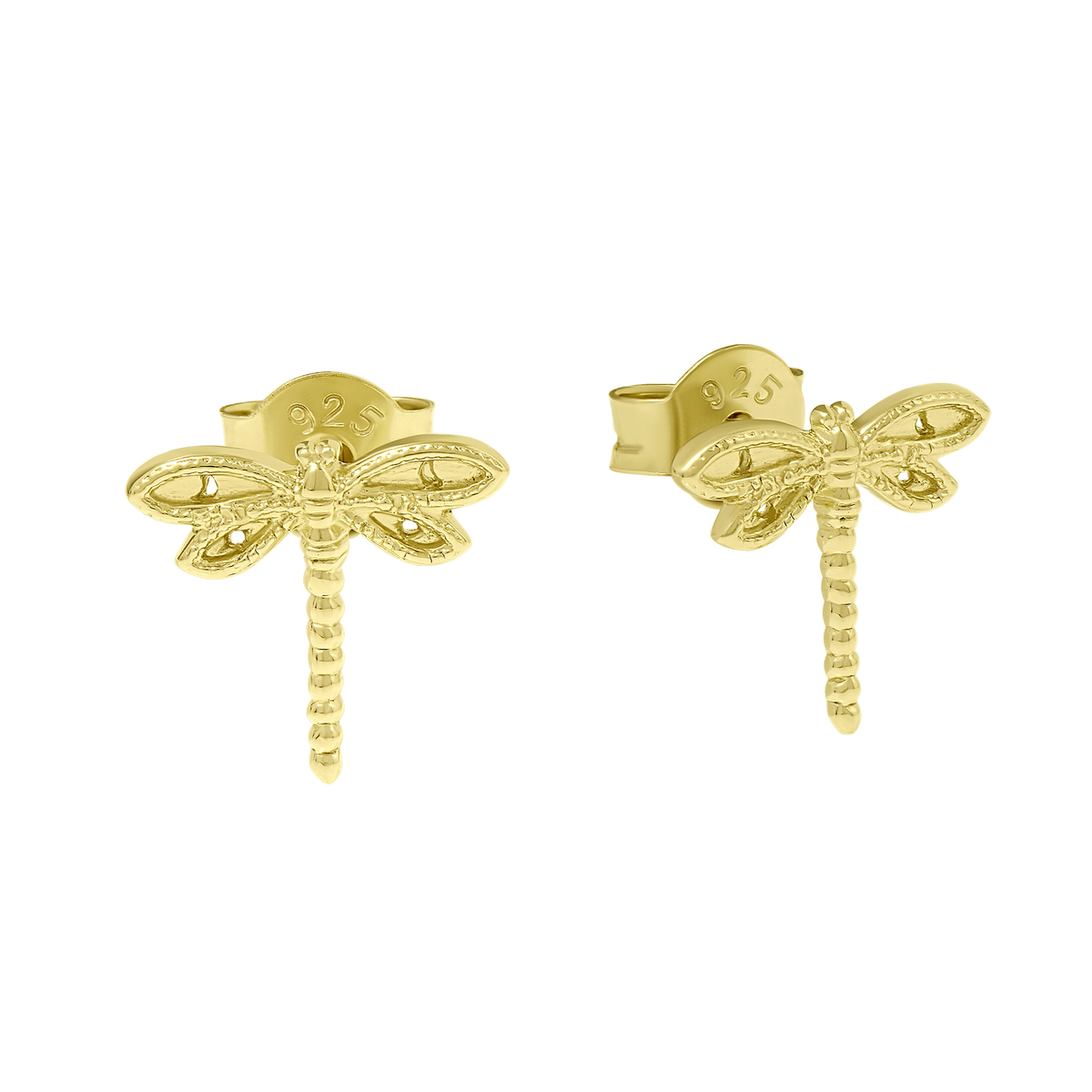 Wild Dragonfly Studs Gold jewellery - Mountain Dreads