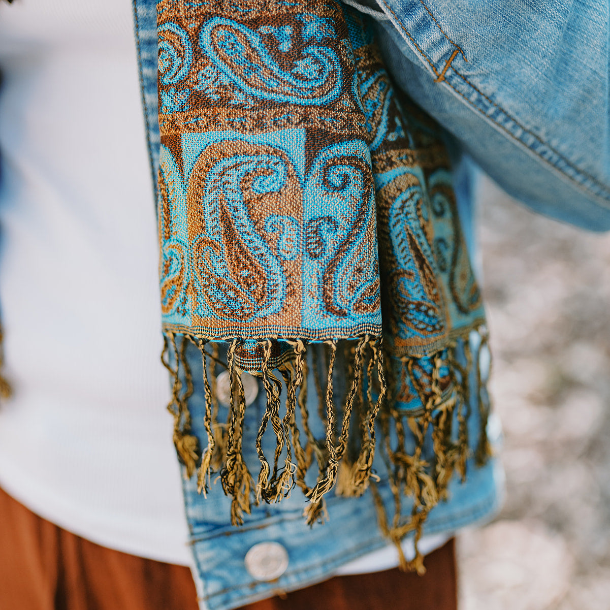 Paisley Scarf - River Tides