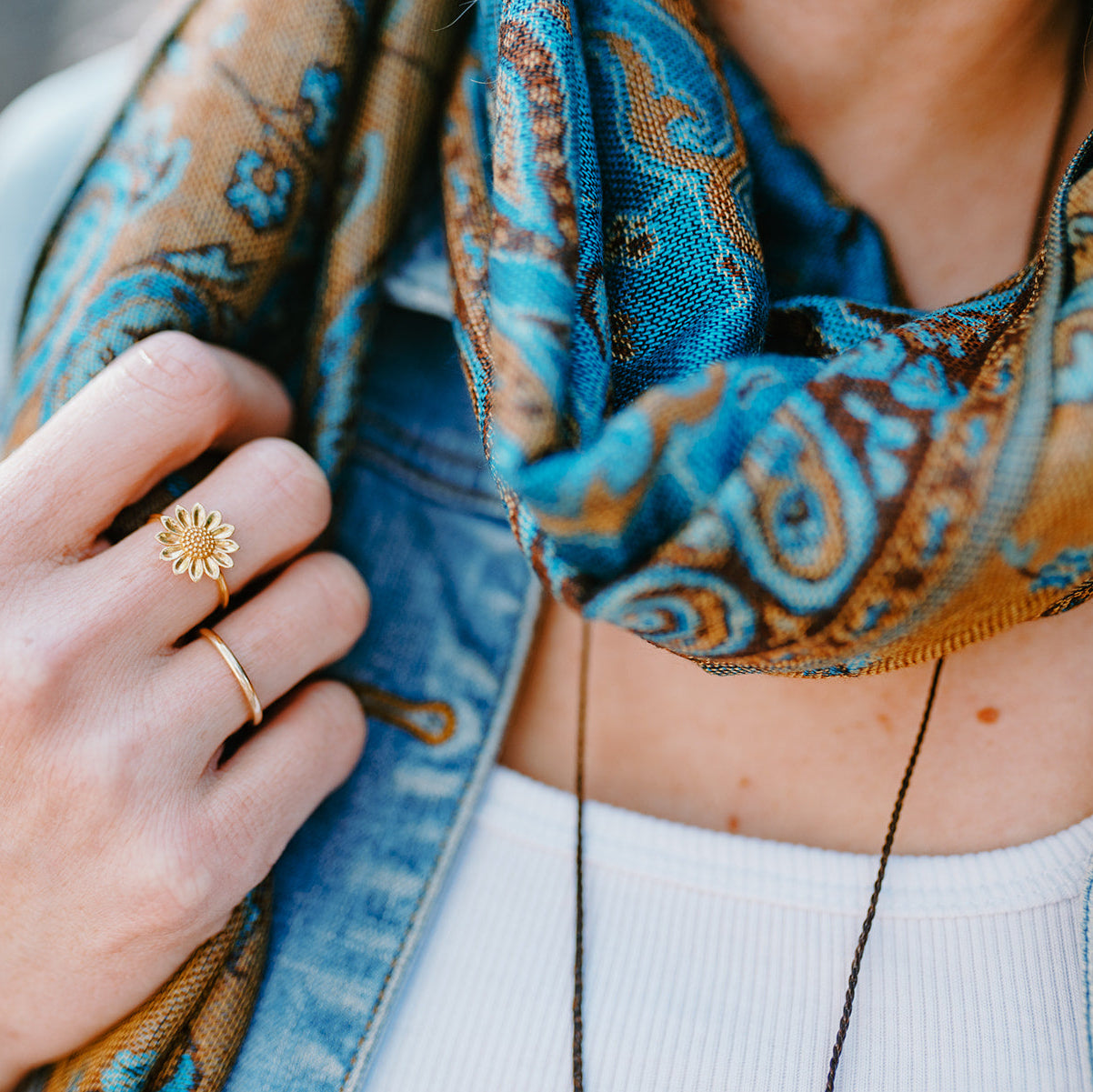 Paisley Scarf - River Tides