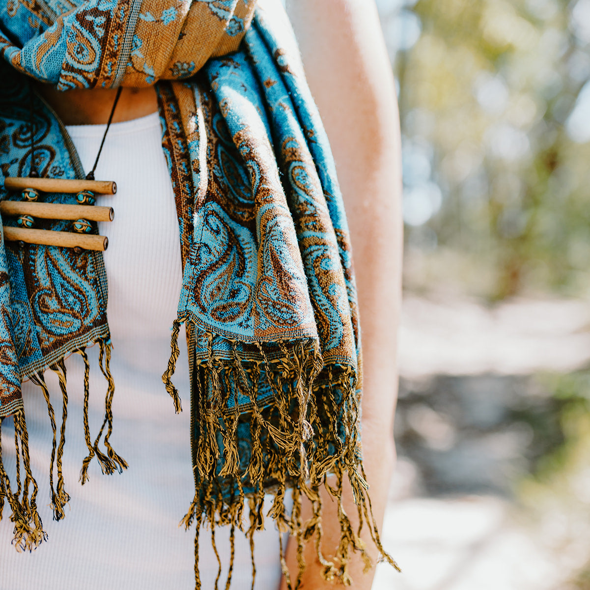 Paisley Scarf - River Tides