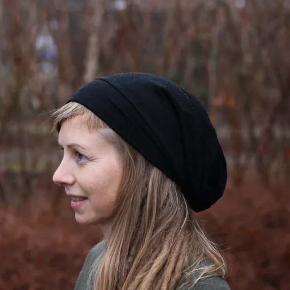 Satin Lined Bamboo Dreadlock Beanie