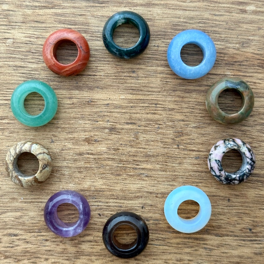 8mm Gemstone Dreadlock Beads