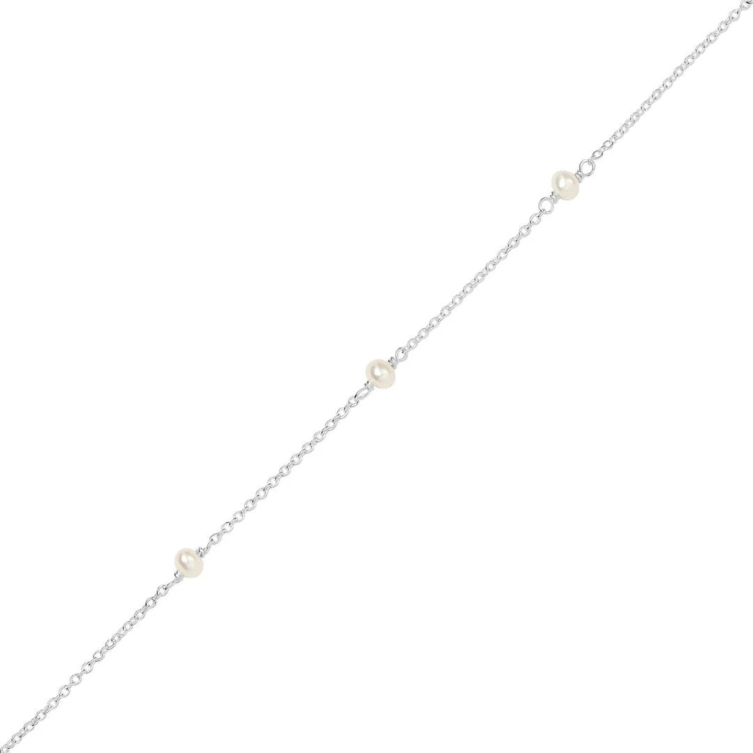 Sterling Silver, Mermaid Tears Pearl Bracelet (view 3) - Mountain Dreads