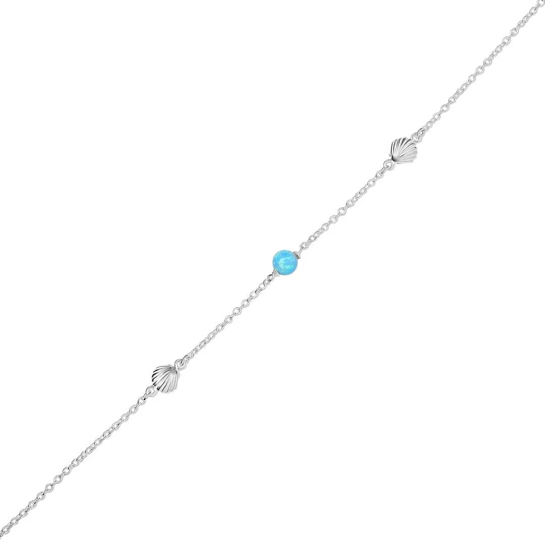 Sterling Silver, Oceanic Opal Bracelet (view 3) - Mountain Dreads