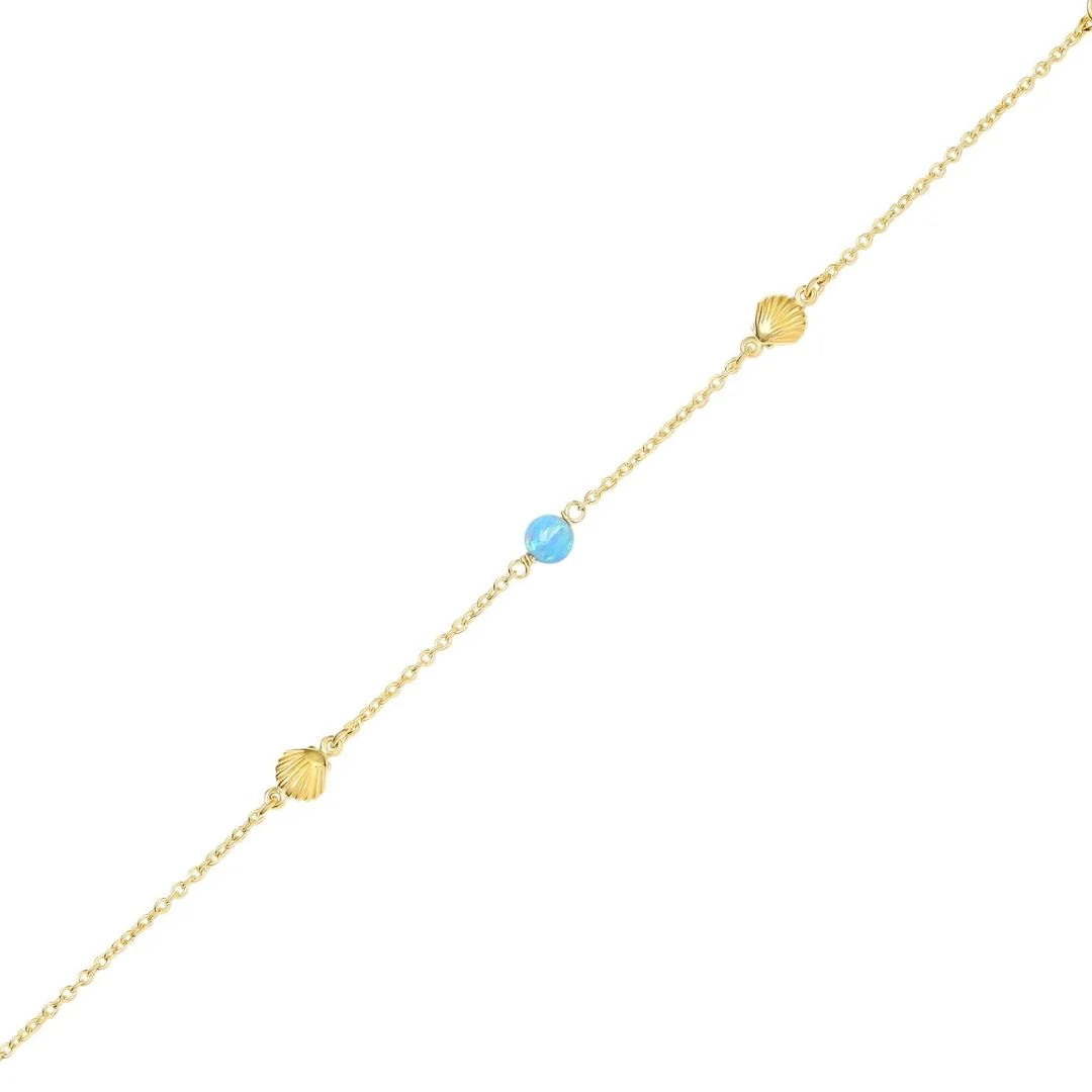 Oceanic Opal Bracelet Gold (view 3) - Mountain Dreads