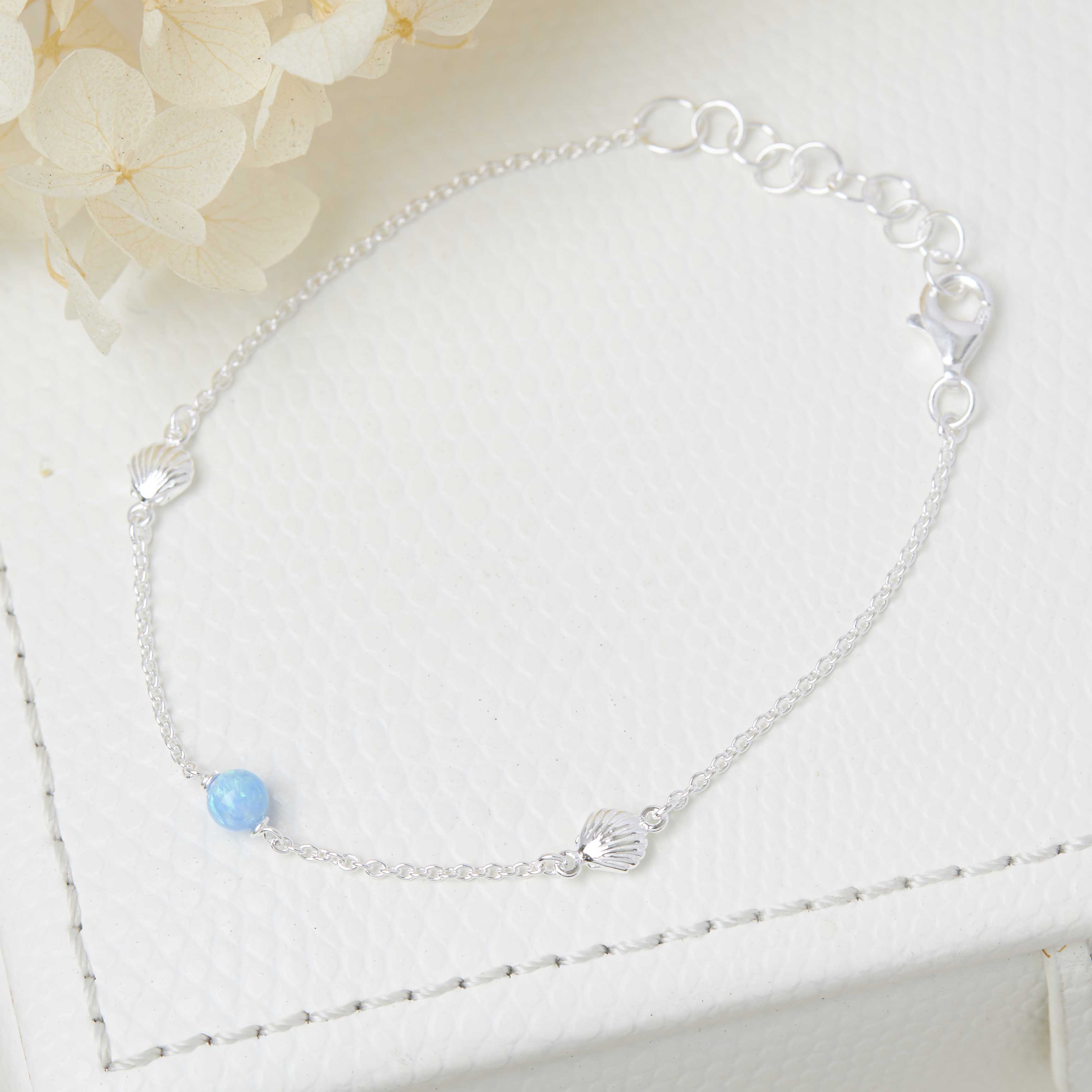 Sterling Silver, Oceanic Opal Bracelet (view 4) - Mountain Dreads