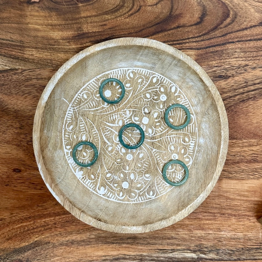 Extra Large Jade Dread Ring