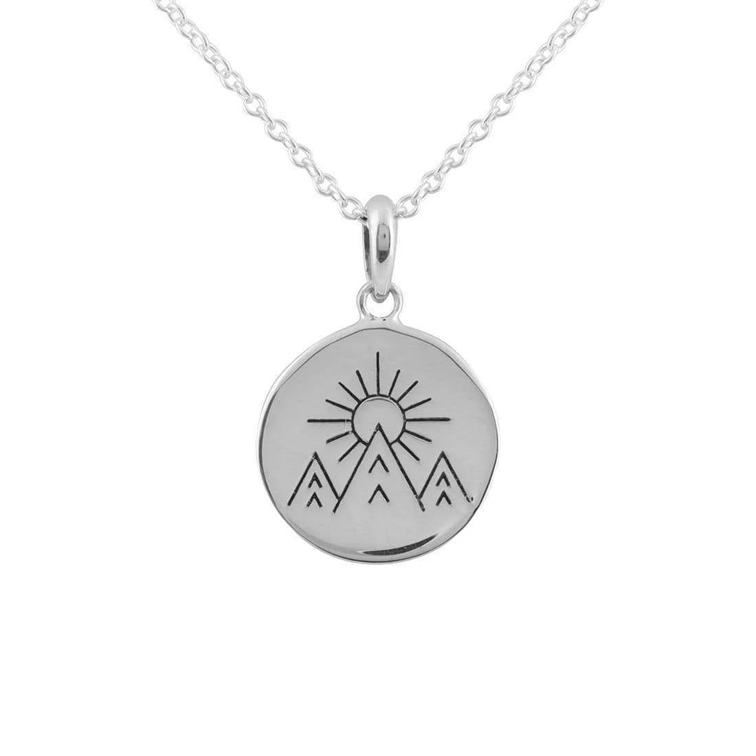 Sterling Silver, Under The Moon Phases Necklace (view 2) - Mountain Dreads