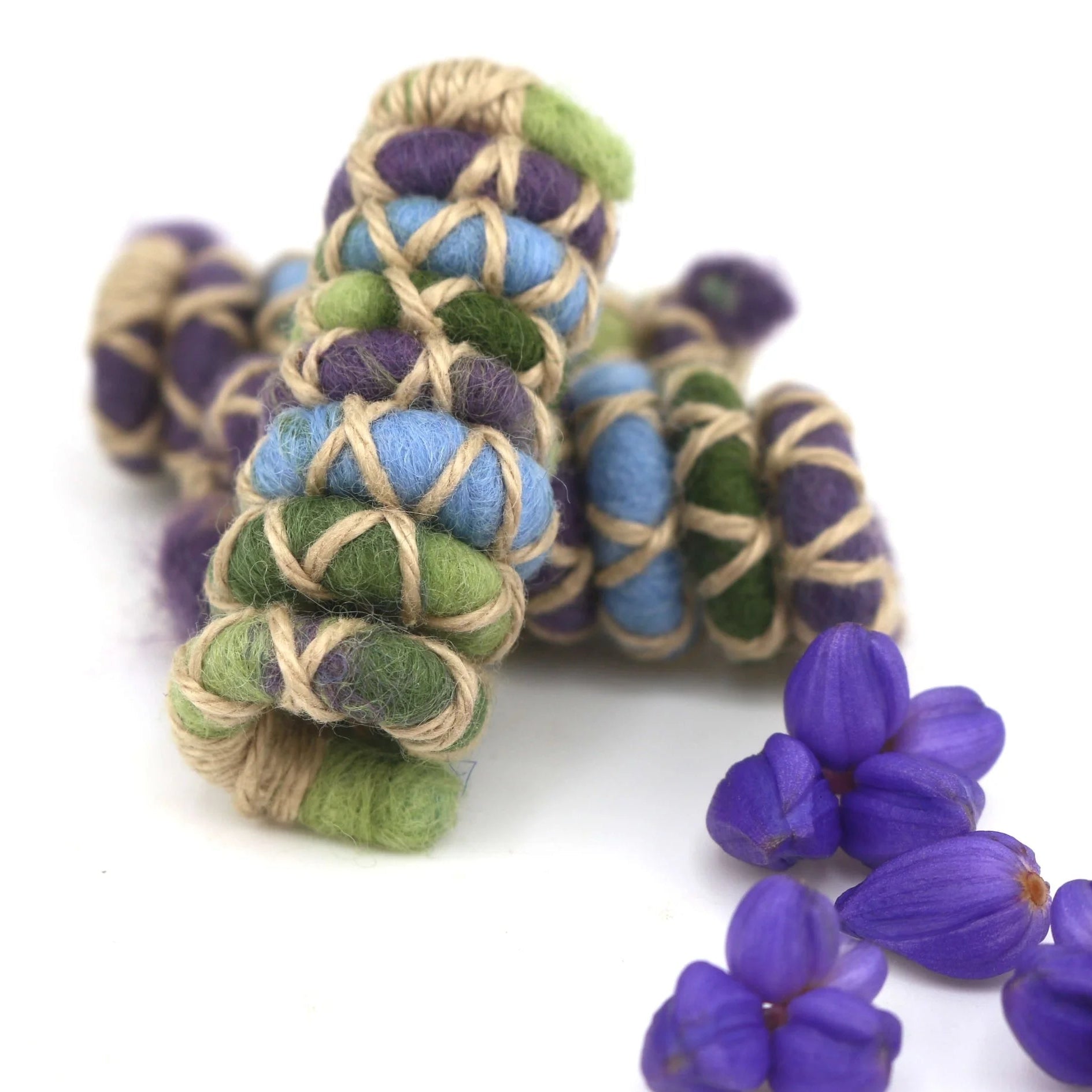 Fairy Garden - Mini Wool Felt Spiralocks