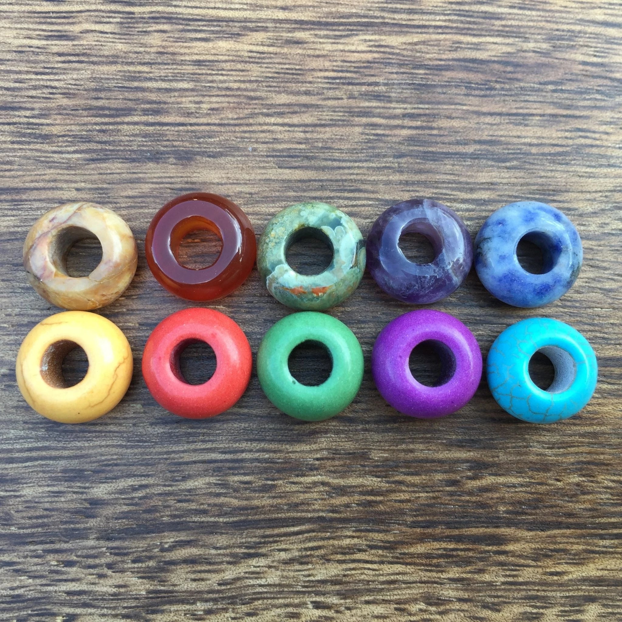 Gemstone | Ceramic | Set Of 10