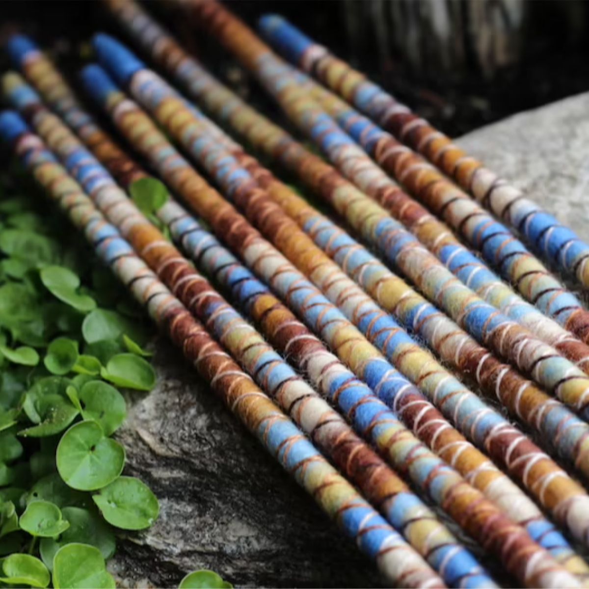 Summer Field Wool Felt Spiralocks