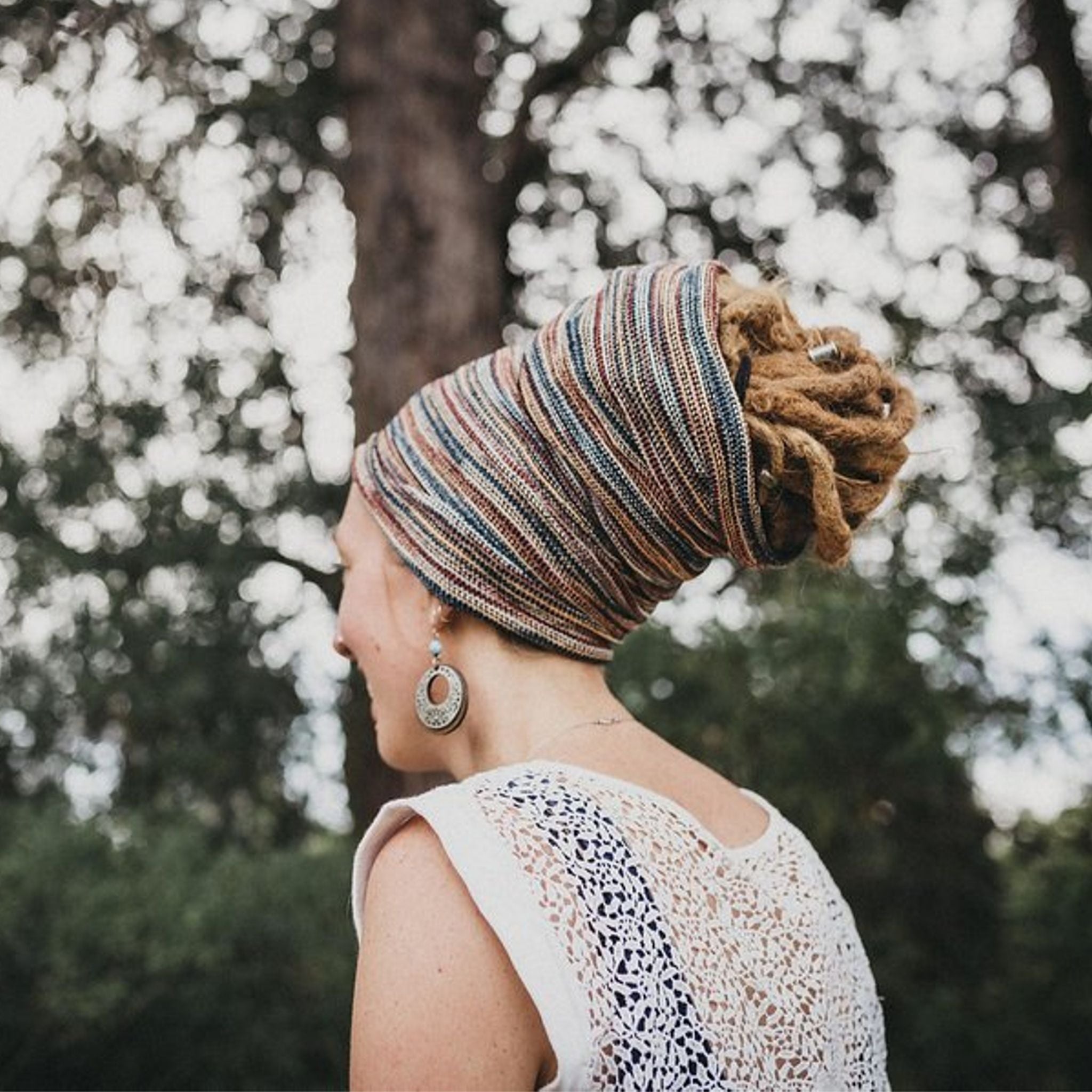 Large Dreadlock Headband Dread Tube