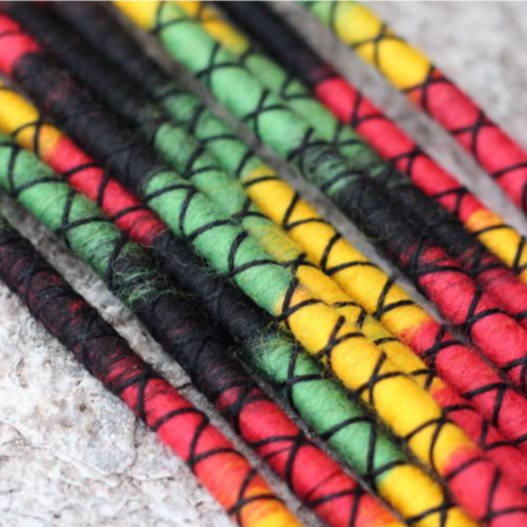 Rasta Wool Felt Spiralocks