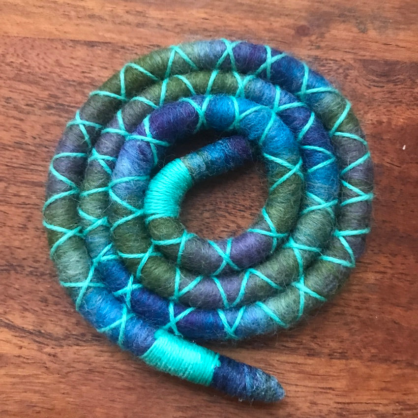 Orchid Wool Felt Spiralocks