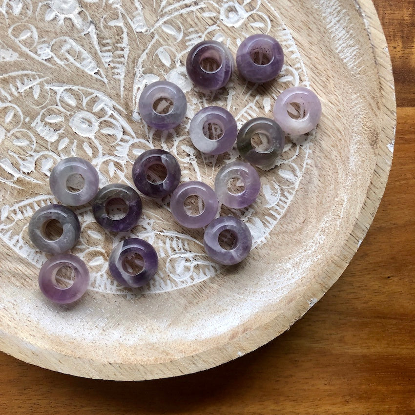 Amethyst Dreadlock Beads