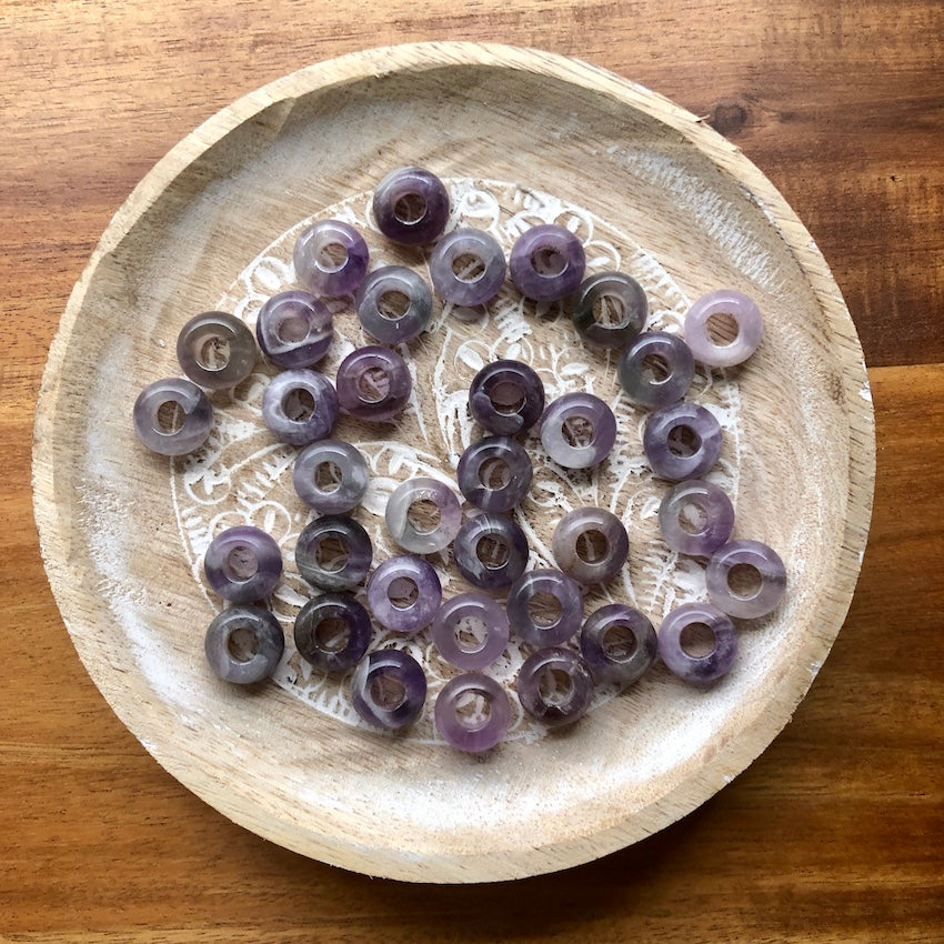 Amethyst Dreadlock Beads