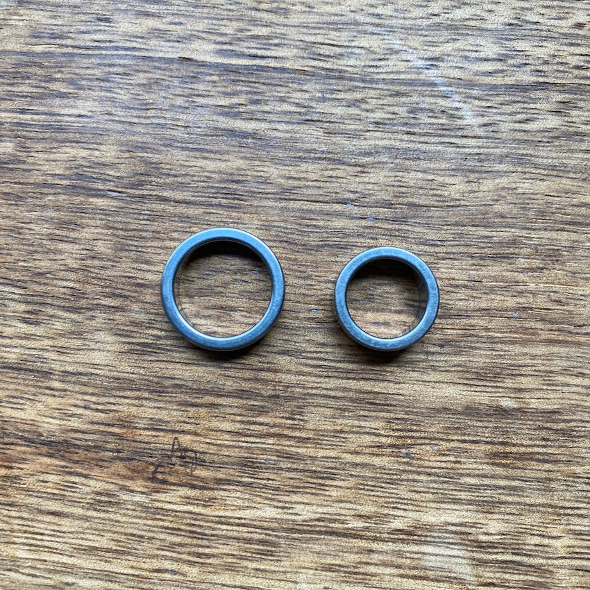 Large Stainless Steel Dreadlock Rings | Set Of 5