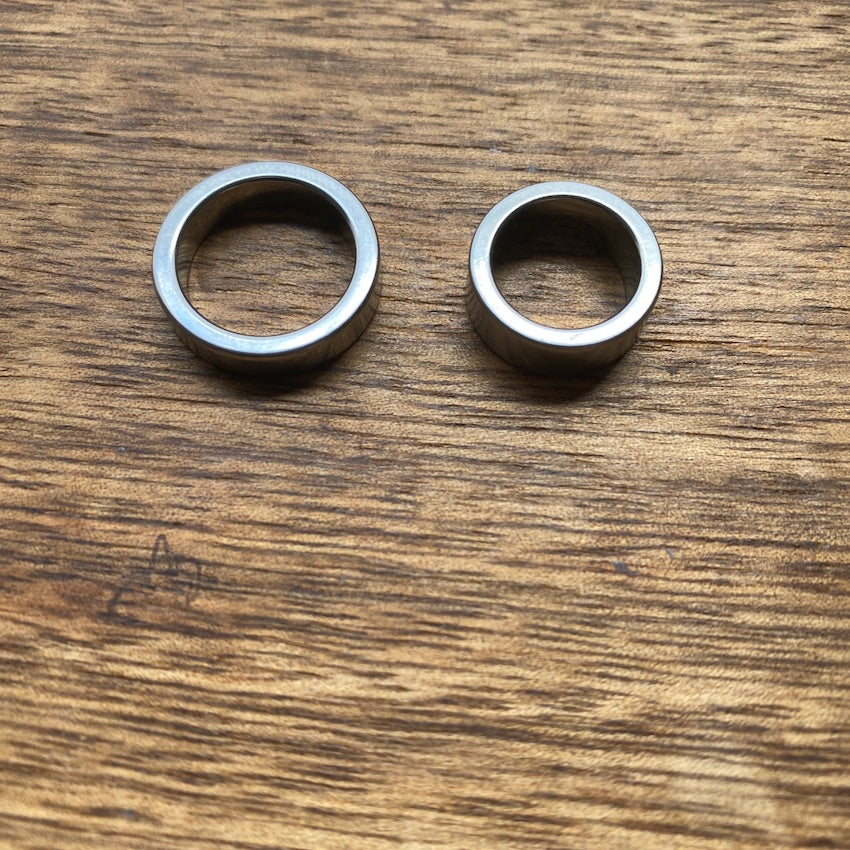 Large Stainless Steel Dreadlock Rings | Set Of 5