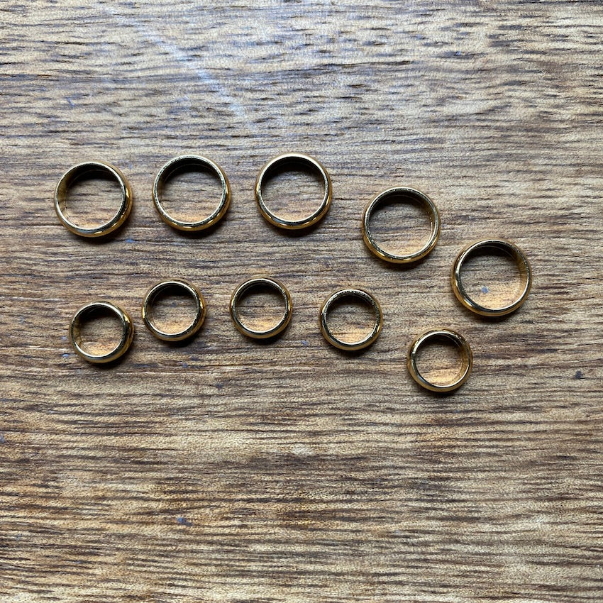 18K Gold Plated Stainless Steel Rings | Set Of 10