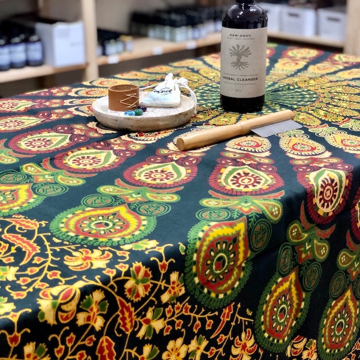 Green Mandala Tablecloth