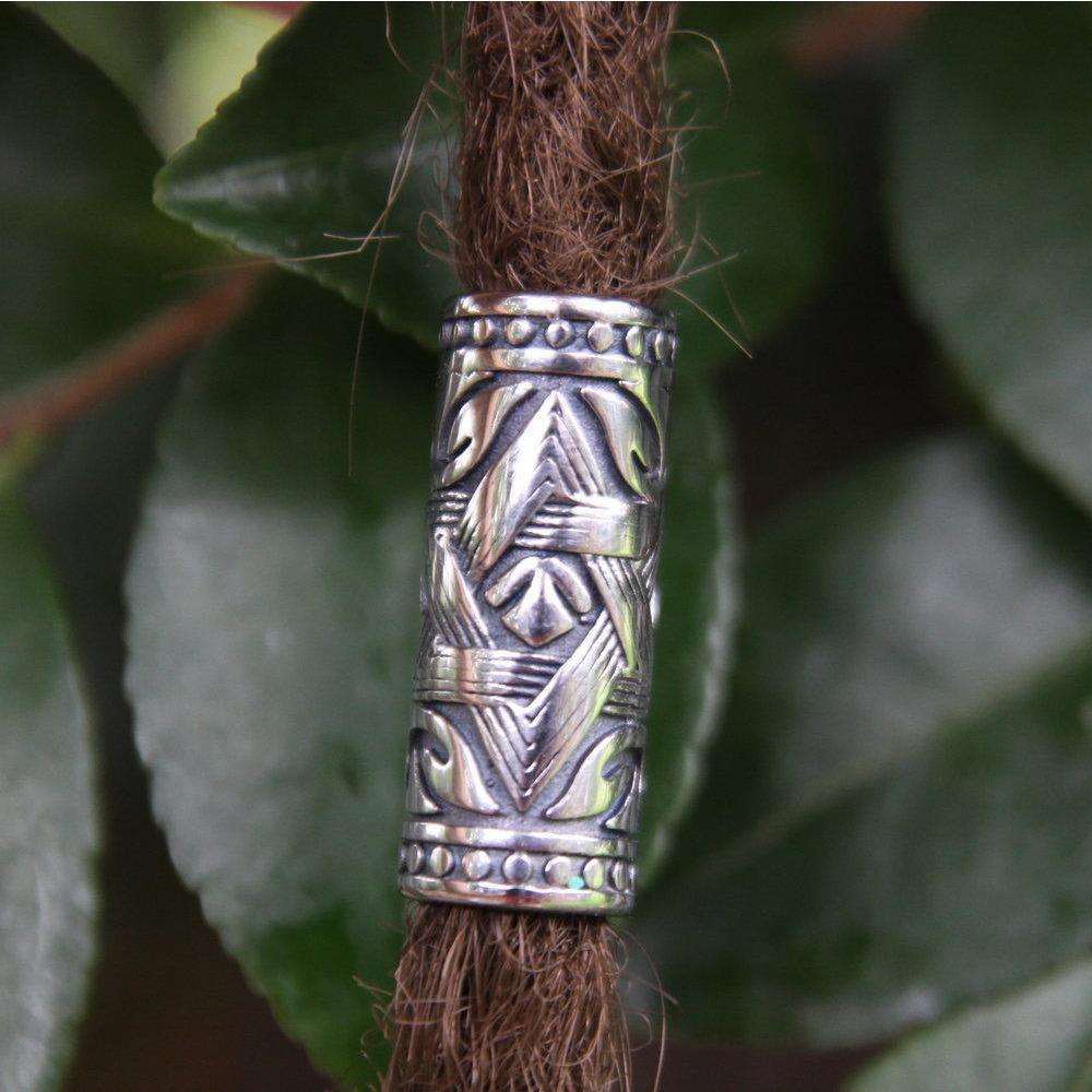 Stainless Steel dreadlock beads, set of 15 (view 3) - Mountain Dreads