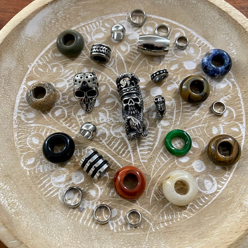 Caribbean Dreadlock Beads | Set of 25