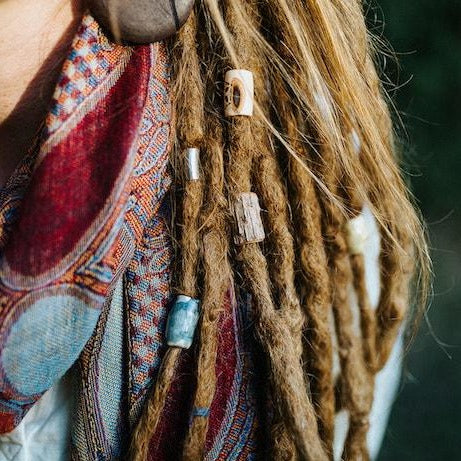 Handmade Forest Dread Beads | Set Of 2