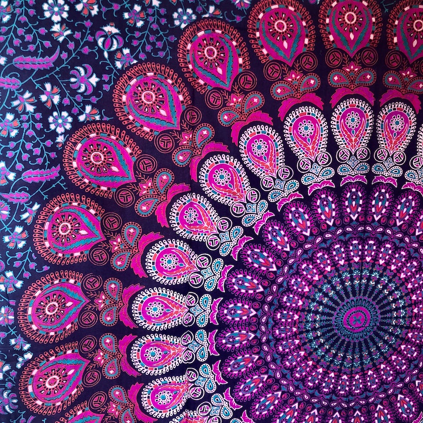 Purple Mandala Tablecloth