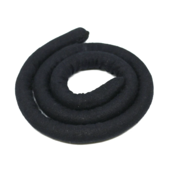Black Organic Hemp Spiralocks dreadlock beads (view 4) - Mountain Dreads