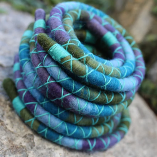 Orchid Wool Felt Spiralocks