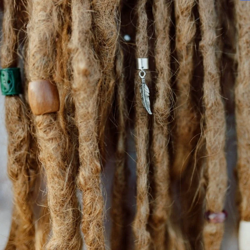 Feather Dangle Bead - Mountain Dreads