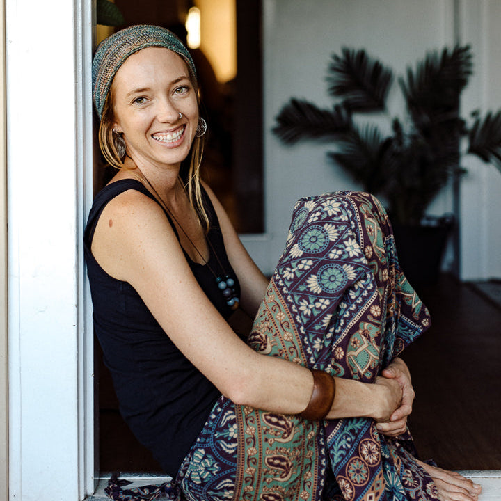 Mira, Long Cotton Wrap Skirt (view 2) - Mountain Dreads