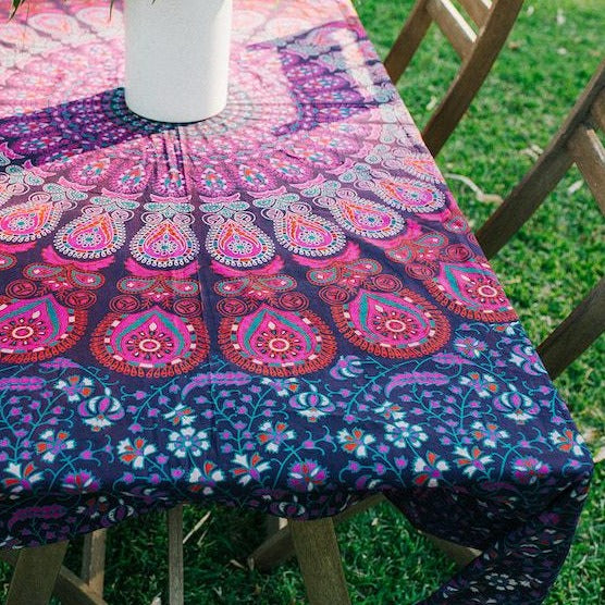 Purple Mandala Tablecloth