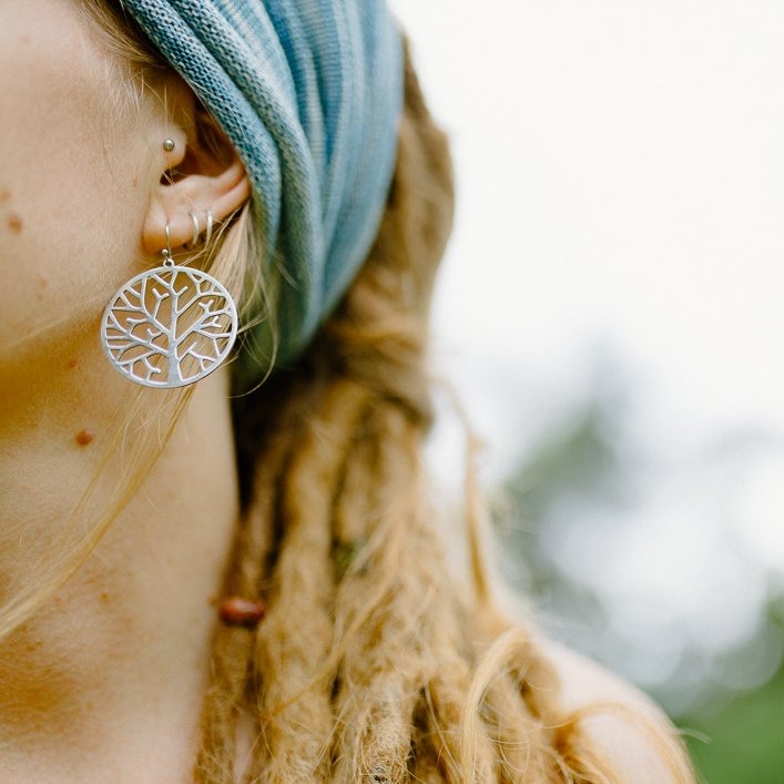 Large Tree of Life Earrings