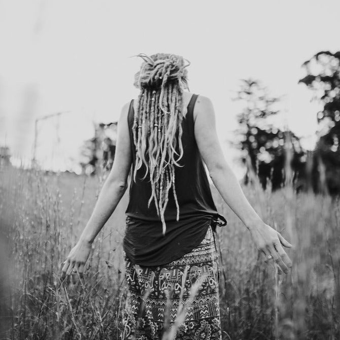 Mira, Long Cotton Wrap Skirt (view 5) - Mountain Dreads