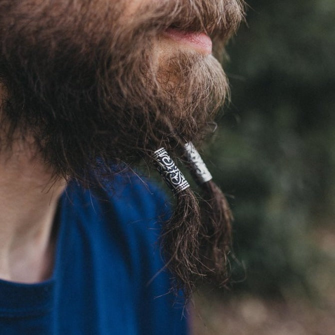 Tube Beard Beads | Set Of 2