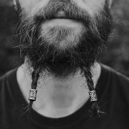 Beard Beads Viking Runes | Set Of 2