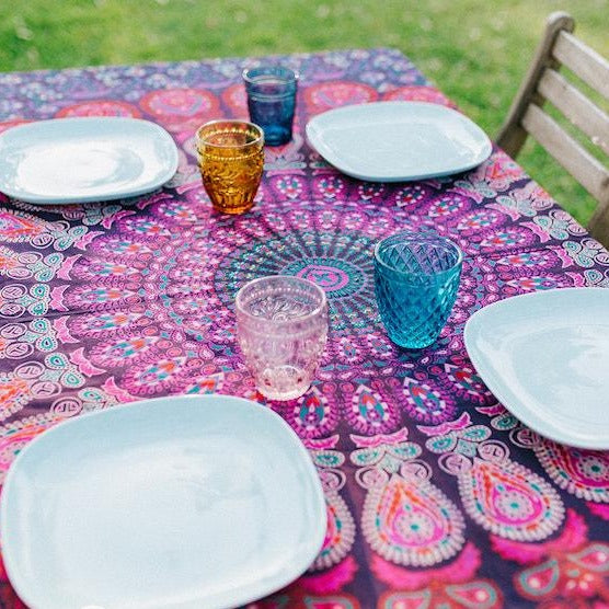 Purple Mandala Tablecloth