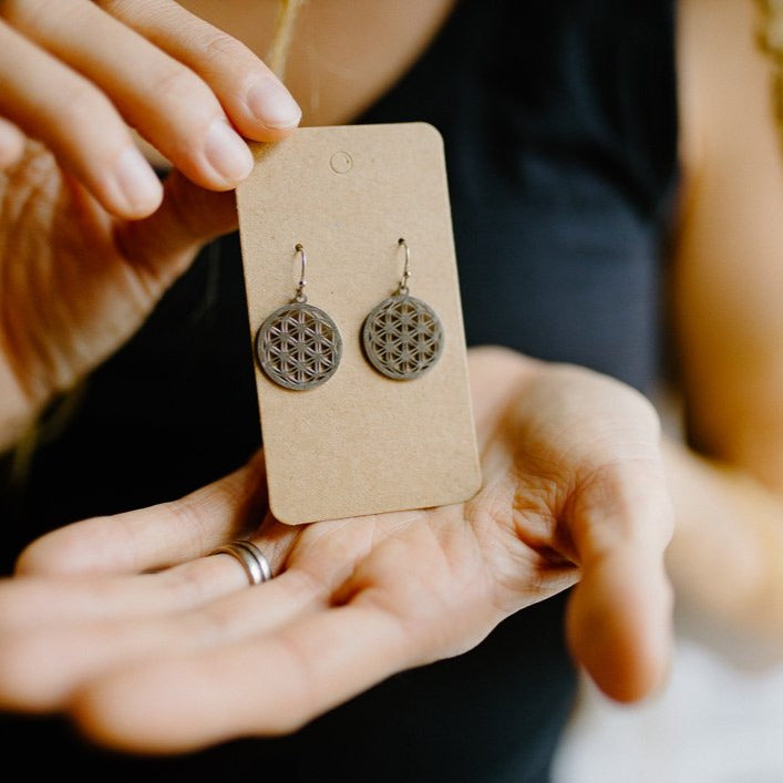 Round Mandala Earrings