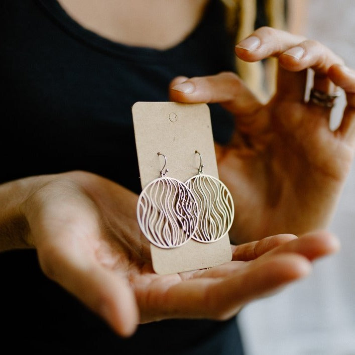 Round Ripple Earrings
