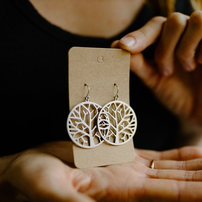 Large Tree of Life Earrings