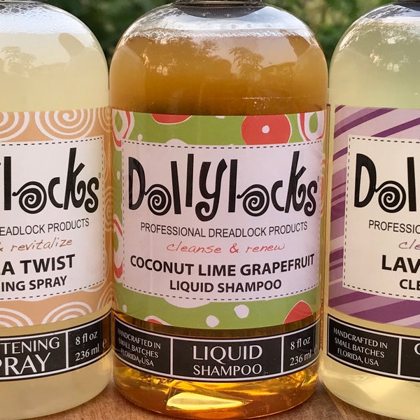  Dollylocks Dreadlock Tightening Spray, Vanilla Twist, Vegan, Locking, Tightening, Styling, Plant Based, Residue Free