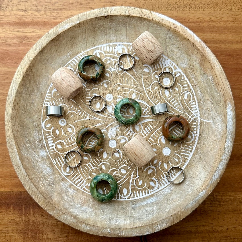 Large Dreadlock Beads | Set Of 15