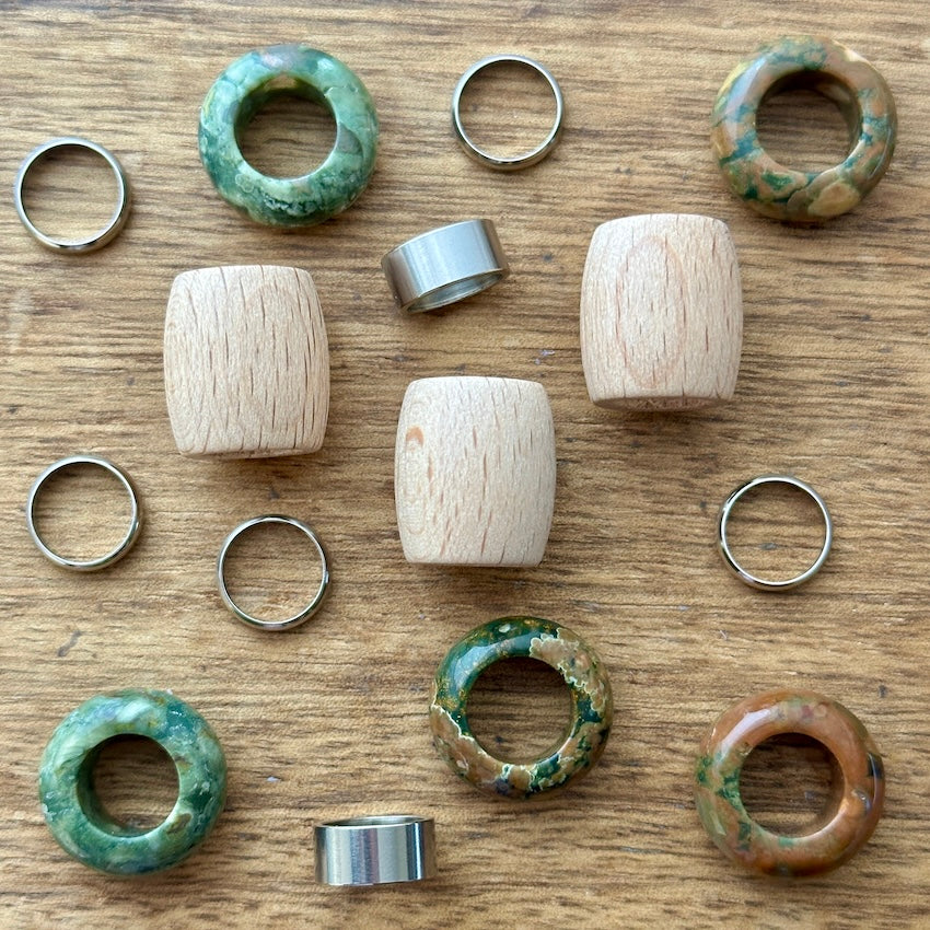 Large Dreadlock Beads | Set Of 15