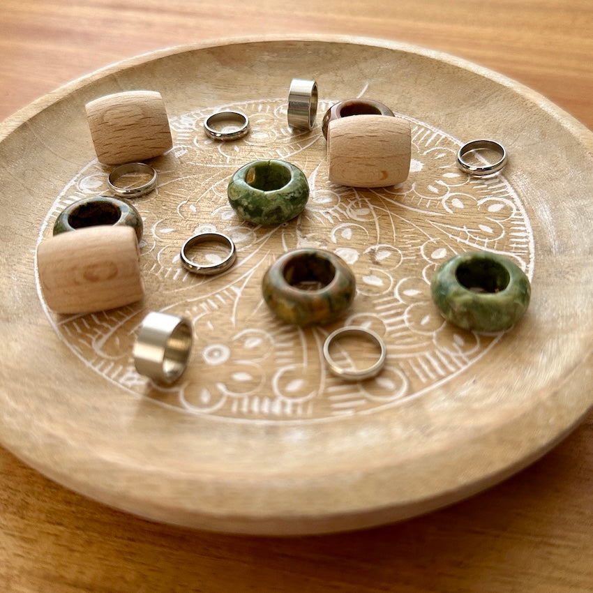 Large Dreadlock Beads | Set Of 15