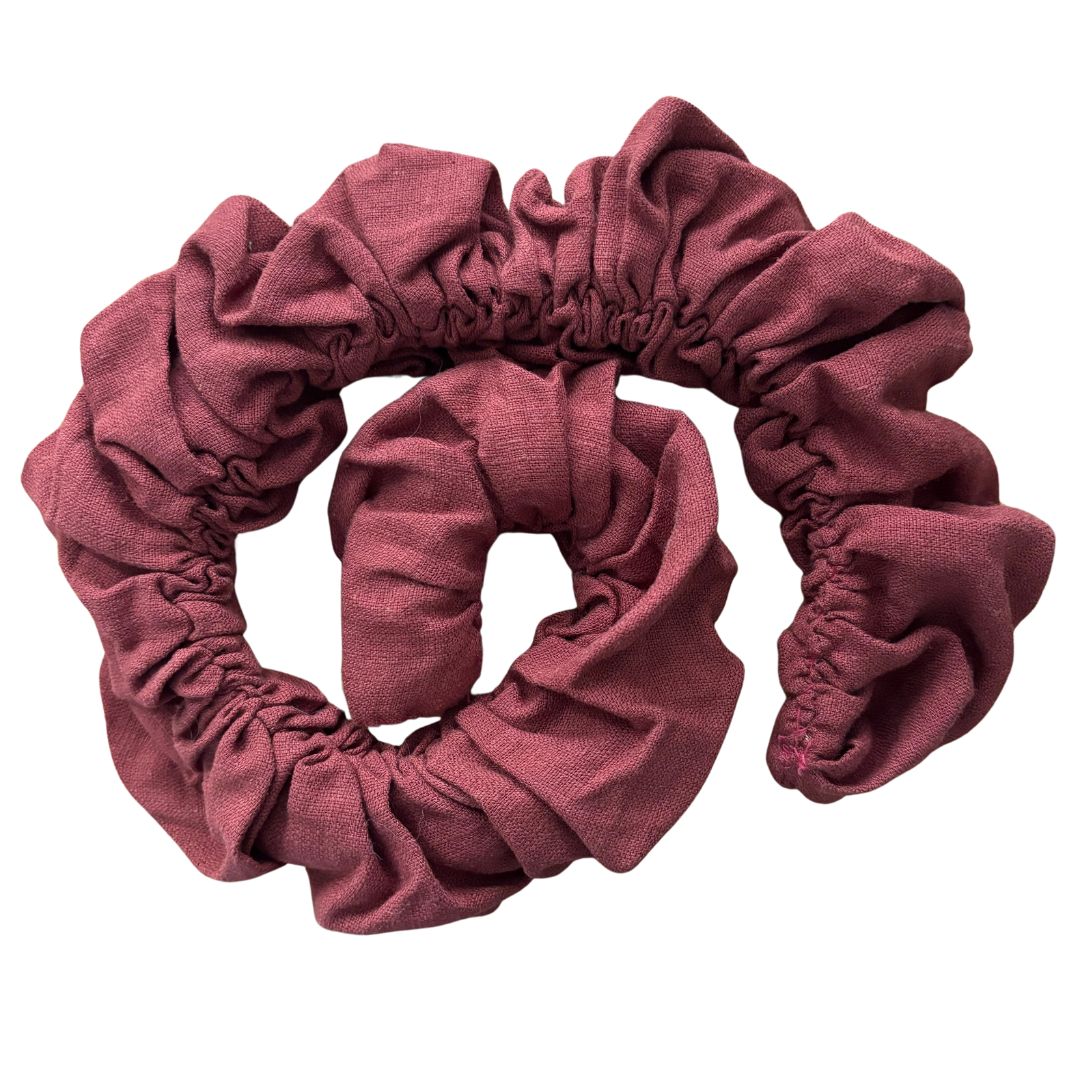 Linen Spiralock Scrunchies