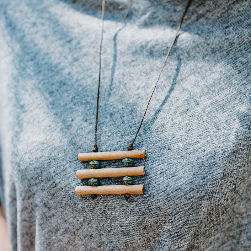 Bamboo Necklace - 3 Rung Ladder