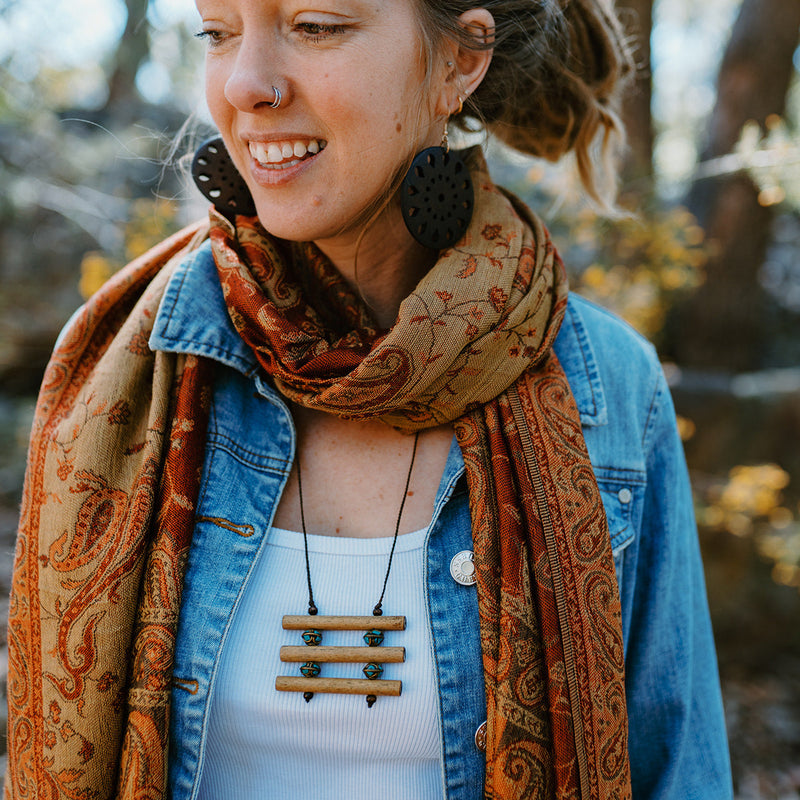 Bamboo Necklace - 3 Rung Ladder